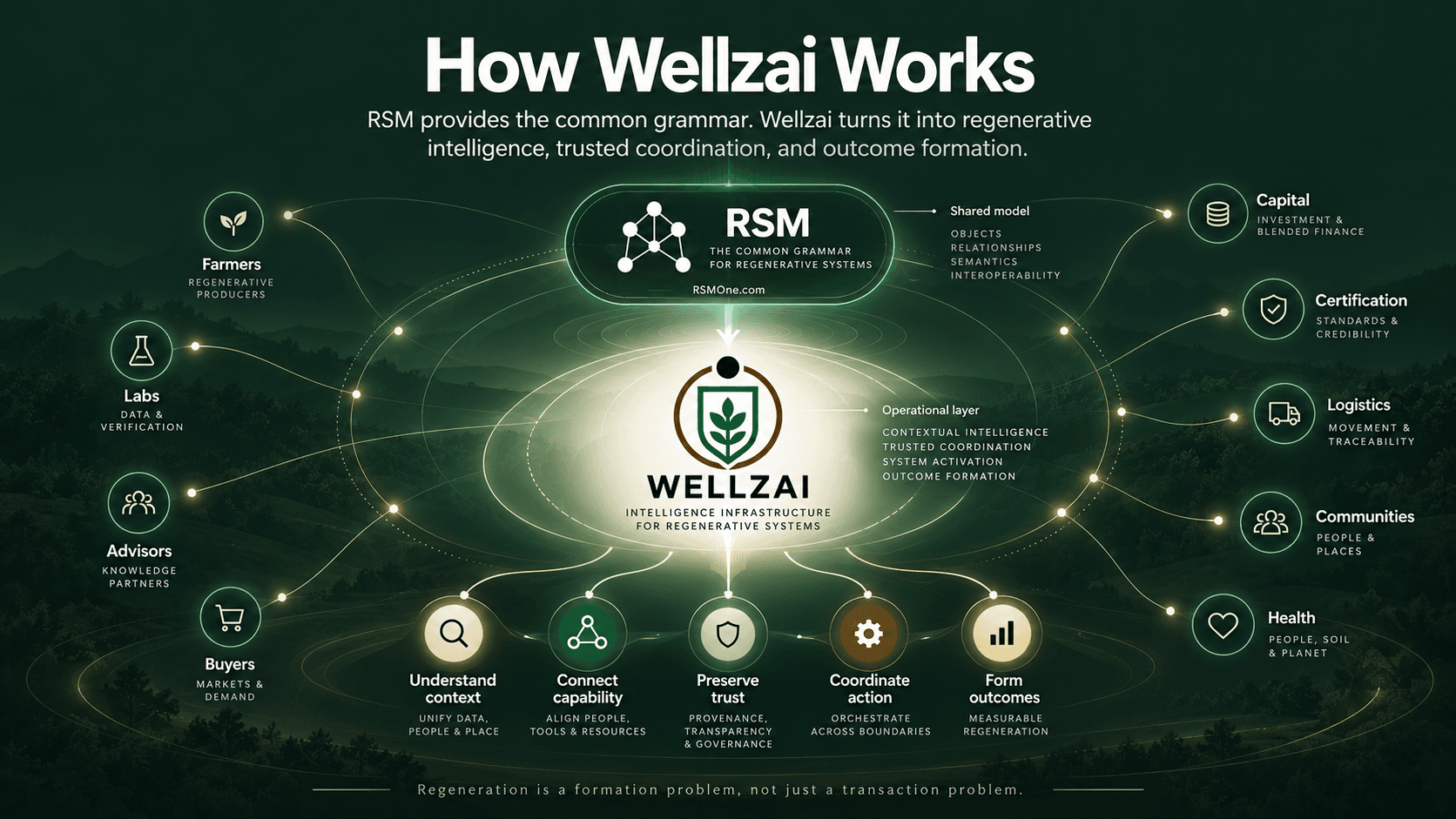 How Wellzai works overview diagram